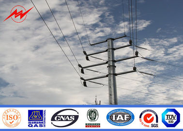 Porcelana corriente eléctrica poste para uso general de acero del grueso de 132kv el 16m 3m m para la línea de transmisión proveedor