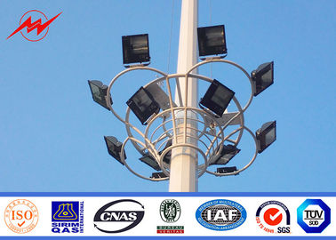 Porcelana Poder de acero poste del estadio anti de la corrosión para el alto sistema de iluminación del palo proveedor