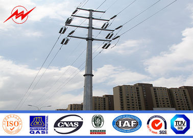 Porcelana 33kv línea aérea proyecto Electric Power postes de acero galvanizados poste proveedor