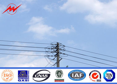 Porcelana corriente eléctrica poste de los 40FT para la línea de transmisión de poder exportada a Filipinas proveedor