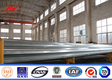 Porcelana Grueso de acero galvanizado de poste de poder 3KN de 14m m 8m m para la línea eléctrica de la distribución proveedor