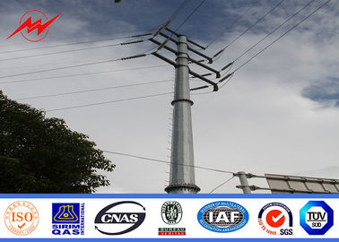 Porcelana Línea eléctrica 6.9kv poste/postes para uso general de acero de AWS D1.1 el 16m para la minería proveedor