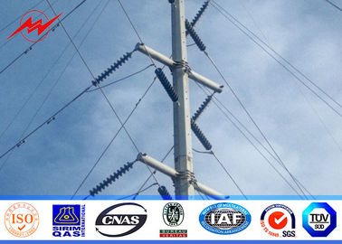 Porcelana 132kv Octagonal  Electrical Galvanized Steel Telescopic Pole AWS D1.1 For Power Line Project proveedor