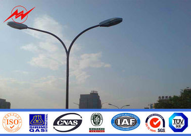Porcelana La INMERSIÓN caliente Q345 galvanizó la calle postes ligeros/lámpara de calle poste con el brazo doble el 12M proveedor