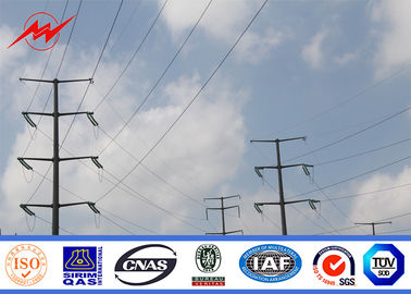 Porcelana el 11m línea de transmisión de acero del circuito del doble de poste de poder de 5 KN compañia de electricidad postes proveedor