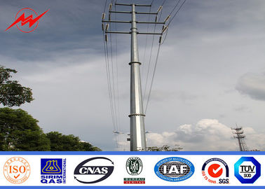 Porcelana corriente eléctrica poste del betún 1250Dan del 15m para la línea de transmisión proyecto proveedor