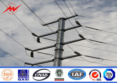 Porcelana 11kv a 69kv galvanizó el poder postes para uso general para la línea de transmisión eléctrica de arriba proyecto con betún proveedor