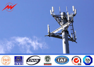 Porcelana Torre de acero de poste de la antena de la telecomunicación mono para la señal del teléfono celular proveedor