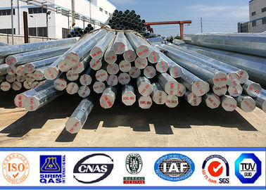 Porcelana inmersión caliente poste de acero octagonal galvanizado de los 8m el 11m para la línea de transmisión proveedor