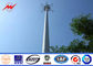 La torre móvil del teléfono celular de la mono poste del acero 95 torre del pie afilada ensanchó postes de acero proveedor