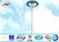 Deportes galvanizados los 25m poligonales postes ligeros de S355JR con el sistema eléctrico de Rasing proveedor