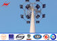 Iluminación poligonal modificada para requisitos particulares poste del palo del 18m alta para el fútbol del estadio proveedor
