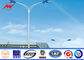 Calle solar postes ligeros, color de acero tubular del estándar de ISO de poste los 6-15m modificado para requisitos particulares proveedor