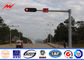 Q345 los 4m/los 6m galvanizó el arreglo para requisitos particulares de la señal de postes ligeros del camino disponible proveedor