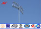 iluminación poligonal del centro de deportes de poste ligero del palo de los 35M alta con la luz del sistema HPS del torno proveedor