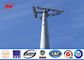 torre monopolar de las telecomunicaciones del estándar de ISO de los 55m con los accesorios del cable proveedor