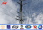 el 12m 500Dan poste para uso general de acero para la línea de transmisión eléctrica 110kv proveedor