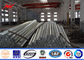 10-500kv poste de acero galvanizado eléctrico/línea de transmisión durable polos proveedor