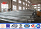 El metal poligonal 69kv postes para uso general de acero de los 40FT galvanizó el tratamiento superficial ASTM A123 proveedor