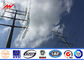 pintura de espray de la altura del 11.8m postes de acero galvanizados para el equipo de transmisión proveedor