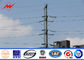 Línea de transmisión eléctrica de acero de Electric Power poste AWS D 1,1 medios del voltaje postes proveedor