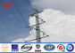 transmisión de acero galvanizada afilada redonda postes AWS D1.1 de la distribución de poder del 17M proveedor