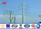 Línea de transmisión potente de poste de la corriente eléctrica del ISO postes de acero galvanizados GR65 proveedor