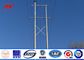 línea de transmisión de alto voltaje de poste de la corriente eléctrica 110kV poste de acero tubular proveedor