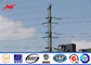 Poder poste de acero eléctrico galvanizado para la línea de transmisión 69kv postes proveedor