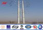 línea de transmisión de acero estándar de poste para uso general 69kv del poder de los 45FT NEA poder postes del metal proveedor