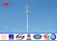 torre material de acero del 160FT mono poste para la telecomunicación con el dibujo de la tienda del cad proveedor