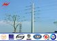 69KV los 40FT hasta el 100FT postes de acero galvanizados utilidad para la línea proyecto de la distribución de poder proveedor