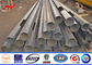 metal galvanizado el 17m poste de acero tubular de la tubería de acero de la tolerancia 65 de postes ASTM A123 de la transmisión de poder proveedor