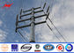 11kv a 69kv galvanizó el poder postes para uso general para la línea de transmisión eléctrica de arriba proyecto con betún proveedor