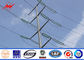 Línea de transmisión de acero galvanizada eléctrica de ASTM A36 Q235 Q345 poste poste proveedor