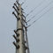 distribución de acero postes de poste de poder de los aisladores eléctricos poligonales de los 50FT para 132KV proveedor