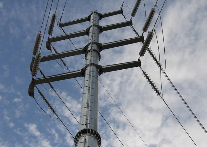 la capa del poder de los 30m galvanizó el poder poste de Eleactrical para los cables 110kv 1