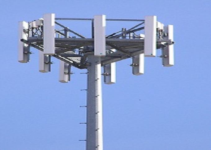 torre galvanizada altura de los 35m postes mono poste Dan 1800 poste cónico ASTM A 123 2