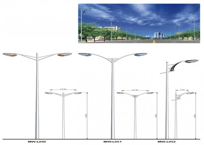 El brazo doble 40w/viento al aire libre comercial de 80w LED postes ligeros - impermeabilice 136km/h 0