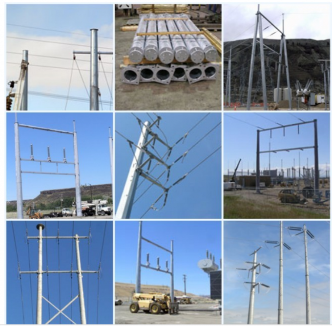 35 pies de poder de grado de acero uno de poste protegen la galvanización llana poste de acero eléctrico 0