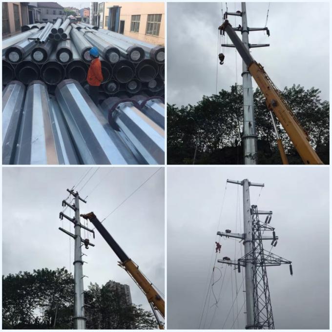 transmisión de poder de arriba de la gama del 1km postes para la línea eléctrica de alto voltaje proyecto 0