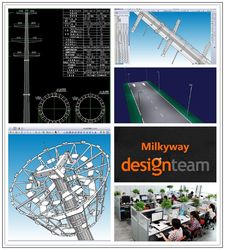 Jiangsu milky way steel poles co.,ltd línea de producción de fábrica