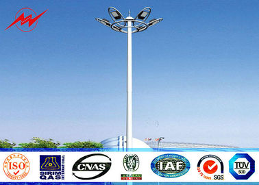 Porcelana palo poste de la altura LED de los 25M alto con el sistema rasing para la iluminación del estadio proveedor