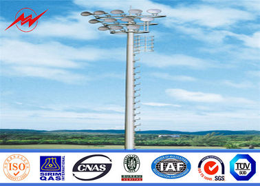 Porcelana Alto palo al aire libre poste de los 25M Galvanzied con 6 luces para la iluminación del aeropuerto proveedor