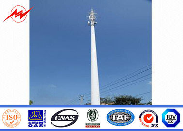 Porcelana Torre de poste de la distribución de la comunicación la mono modificada para requisitos particulares afiló 90 pies - 100 pies proveedor