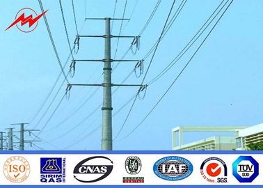 Porcelana el betún de acero galvanizado el 18m de poste de la corriente eléctrica del 15m con la cruz arma ISO 9001 proveedor