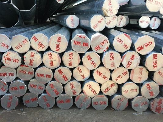 calidad  11KV 38KV Hot Dip Galvanized Electric Power Pole with ISO 9001 Certification and IP 65 Rating for High Wind Speed 160km/h Fábrica