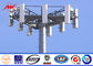 Torre afilada redonda de poste de la estructura de acero del palo mono, torre monopolar de las telecomunicaciones proveedor