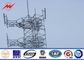 Mono torre de poste de la antena celular de acero de las telecomunicaciones para la comunicación, ISO 9001 proveedor