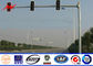 semáforo de la autopista de 3M poste, metal doble postes ligeros del paso superior del soporte de 1500m m proveedor